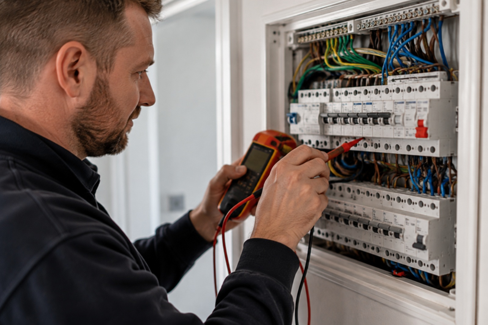 Electricians working-day visual